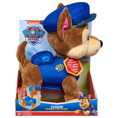 Paw Patrol Talking Chase 30cm Plush Toy Smyths Toys Uk