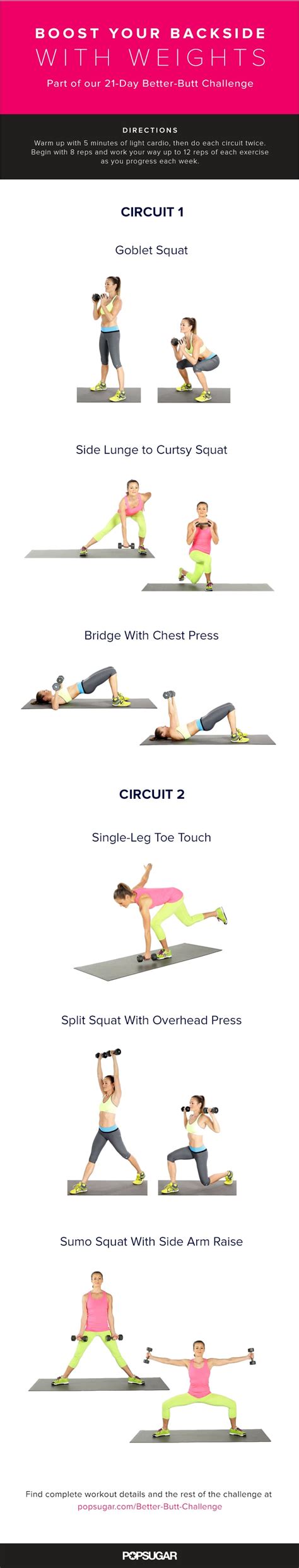 Butt Workout With Weights Popsugar Fitness Photo 7