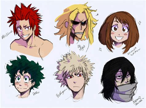 Bnha Characters Doodles By Riiko96 On Deviantart