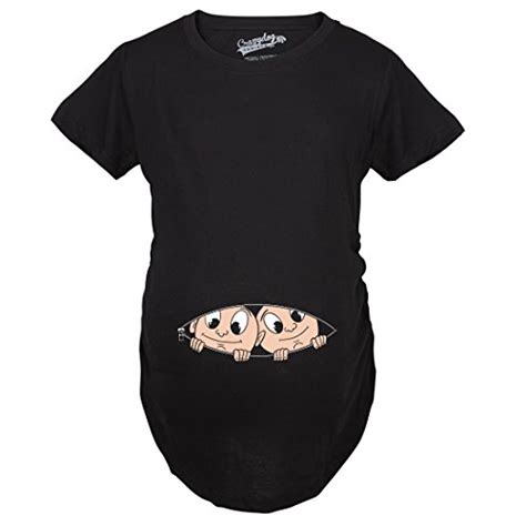 Maternity Peeking Twins Shirts For Twins Cute Baby Announcement