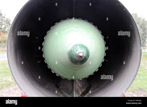 Jet Engine Of An Old Jet Fighter Stock Photo Alamy