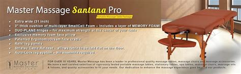 Master Massage 31 Santana Lx Portable Massage Table Package Memory Foam Reiki