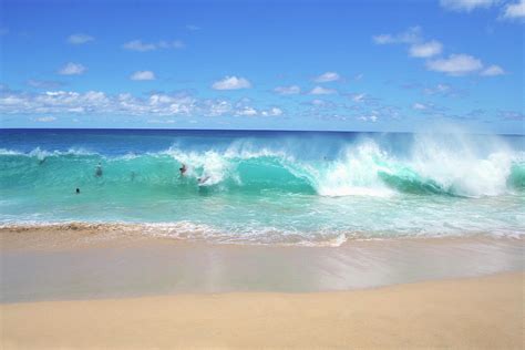 Ocean Waves Breaking On The Beach Photograph By Medioimagesphotodisc Pixels