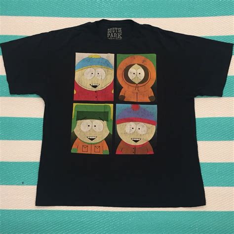 South Park Graphic T Shirt S Black Tee 2012 Kenny Cartman Kyle Stan