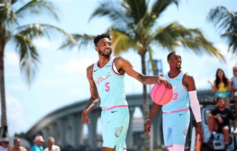 Like, for example, miami heat's city edition uniforms, freely inspired by the 1980s tv inspired by miami heat history and the city of miami in the 1980s, the vice uniform pays homage to the culture. Report: Miami Heat Unveil New ViceWave Uniforms - Heat Nation