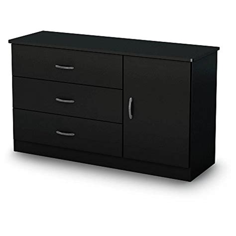 5.75 inches (h) x 27.68 inches (w) x 14 inches (d). SSE Smart Basics 3-Drawer Dresser with Door, Multiple ...