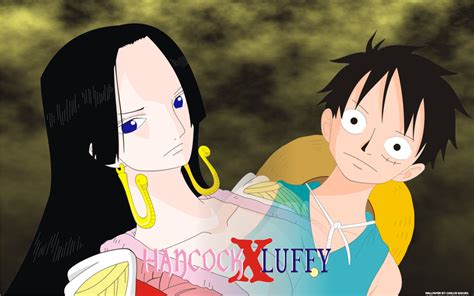 One Piece Wallpaper Luffy And Boa Hancock One Piece Wallpaper