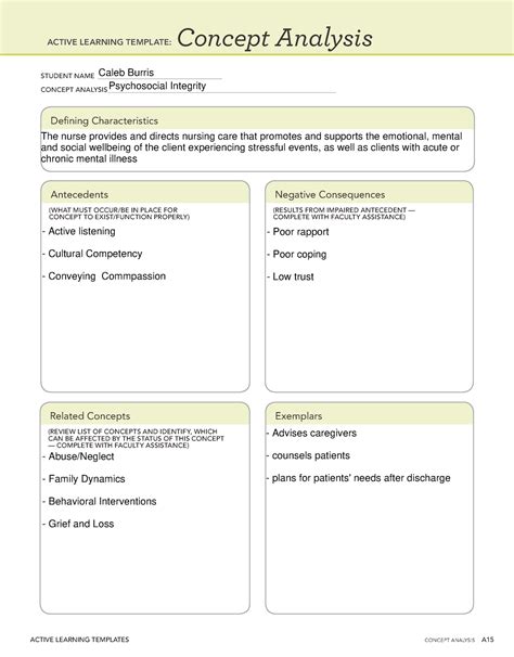 Ati Active Learning Template Basic Concept Example