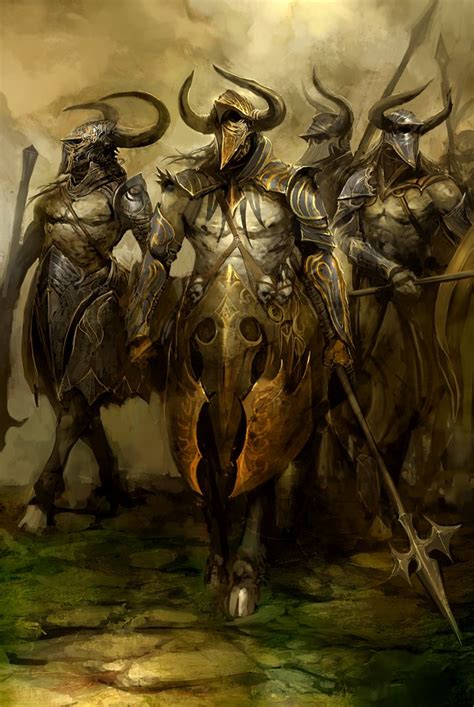 Badass Cavalry Birthrighttrilogy Centaurs By Kekai Kotaki Fantasy