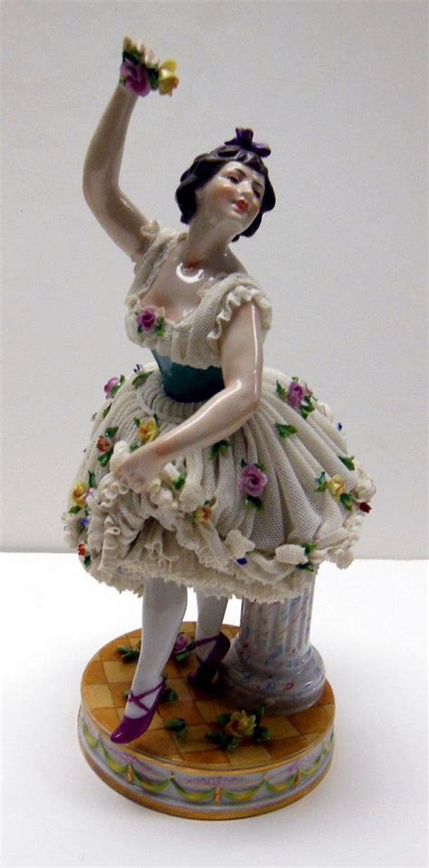 Fine german germany dresden porcelain ballerina figurine ca 20th century | ebay. Antique Aelteste Volkstedt Dresden Ballerina Figurine on ...