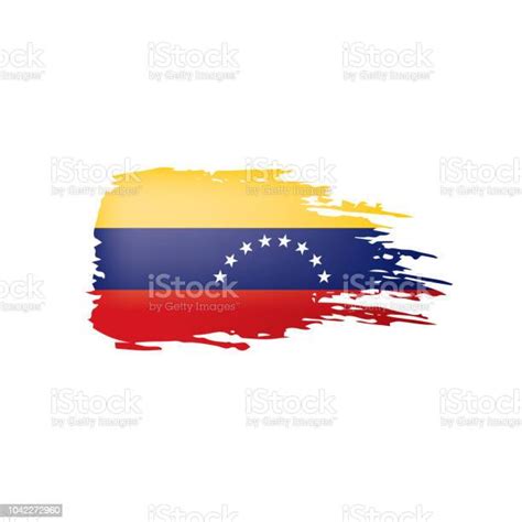 Ilustración De Bandera De Venezuela Vector Ilustración Sobre Un Fondo