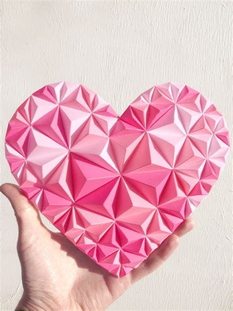 5 New Heart Papercraft Freedom