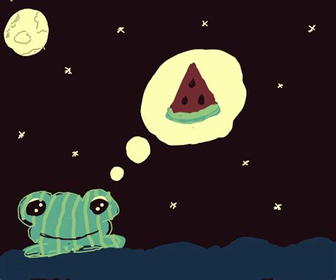 That Frog Definitely Ate An Entire Watermelon Drawception