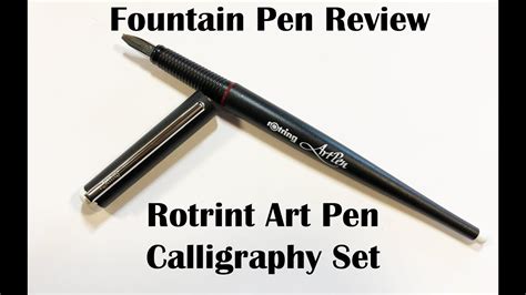 Rotring Art Pen Calligraphy Set Youtube