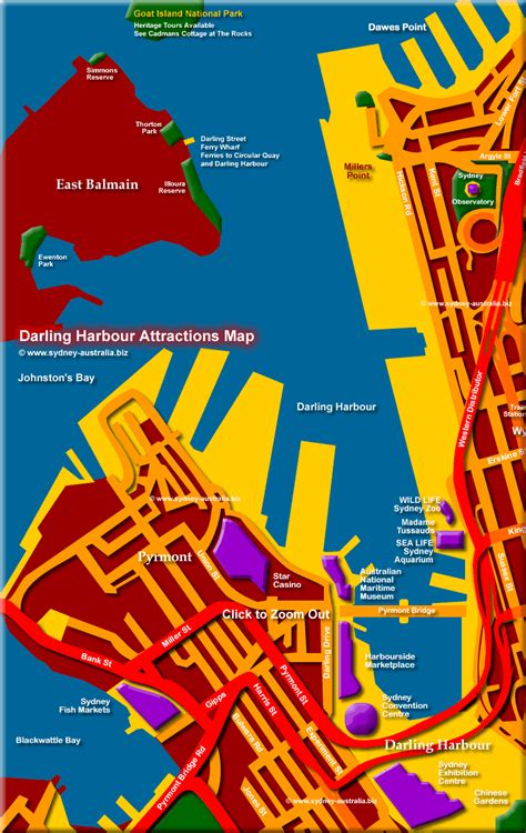 Map Of Sydney Harbour Color 2018