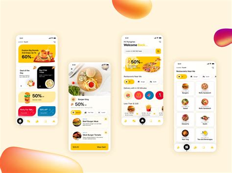 Next Mockup Food Ordering App Design