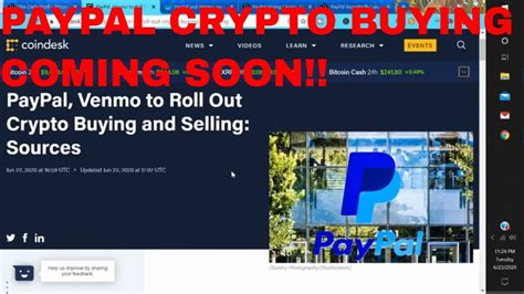 This article is for informational. PayPal Cryptocurrency Plans to Sell CryptoCurrency Venmo ...