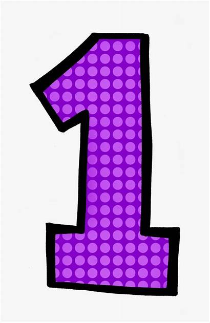 Polka Dot Number Clipart Purple Vector Learning