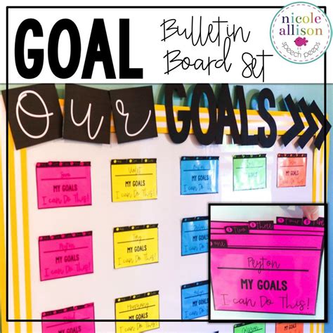 Goal Bulletin Board Making Goals Visual And Accessible Speech Peeps