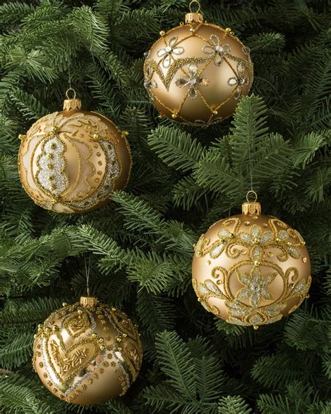 Decorated Glass Ball Christmas Ornament Sets Balsam Hill