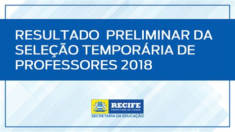 Diario Oficial Prefeitura Do Recife Seleção Simplificada