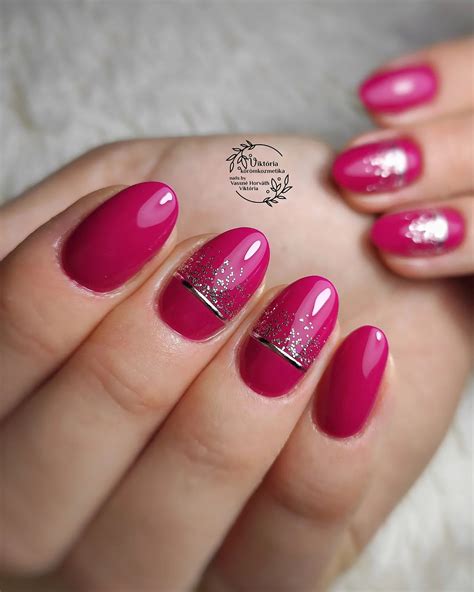 40 Stunning Dark Pink Nail Designs You Need To Experiment With Now