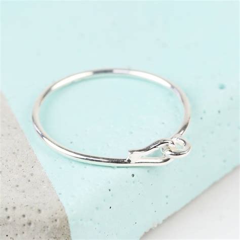 Sterling Silver Infinity Knot Ring By Lisa Angel