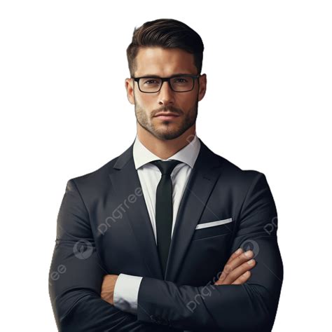 Handsome Businessman In Suit Transparent Background Businessman