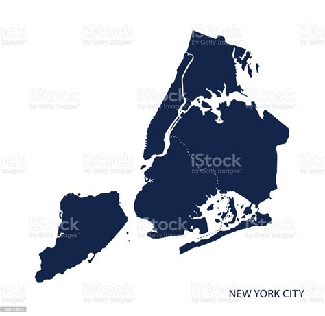 New York City Map Stock Illustration Download Image Now Map Vector