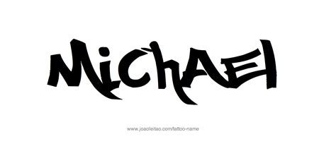 The Word Michael Written In Black Ink