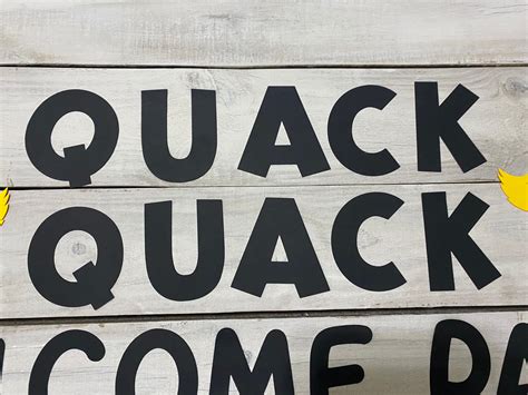 Quack Quack Welcome Back Bulletin Board Classroom Decor Duck Etsy