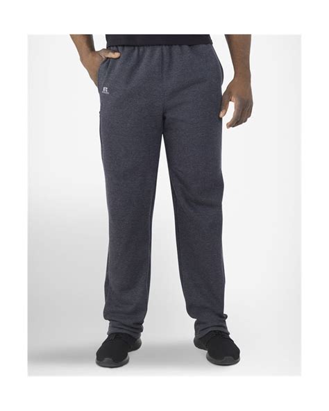 Russell Athletic 82pnsm Cotton Rich Fleece Open Bottom Sweatpants With