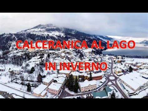 Calceranica Al Lago In Inverno Drone Aerial Video YouTube