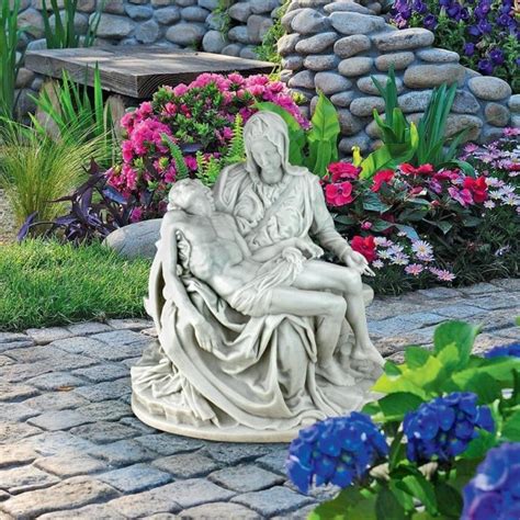 Pieta Bonded Marble Statue 18 High ⋆ Virgo Sacrata