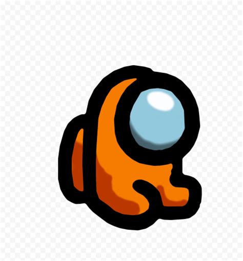 Hd Orange Among Us Crewmate Character Baby Child Png Citypng