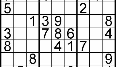 sudoku with answers printable