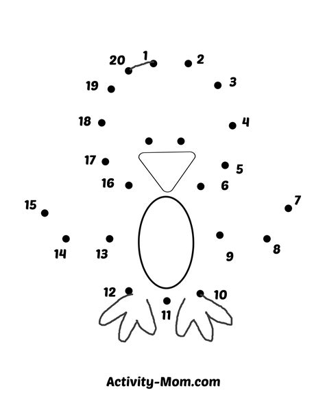 Dot To Dot Numbers Worksheet