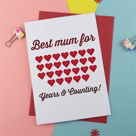 Personalised Best Mum Mothers Day Card By A Is For Alphabet