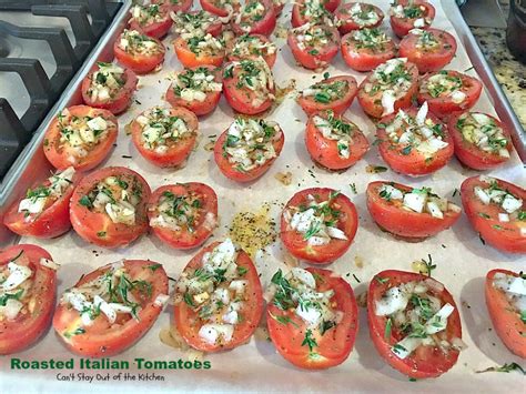 Roasted Italian Tomatoes Recipe Tomato Side Dishes Tomato Dishes