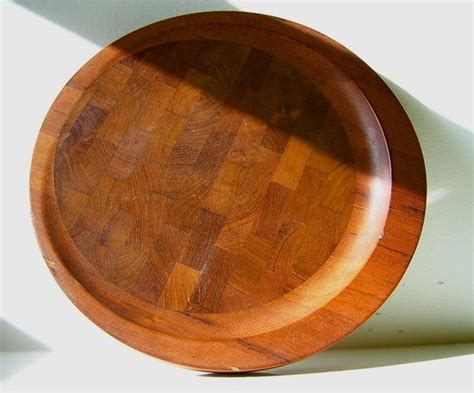Vintage Dansk Ihq Teak Wood Wooden Cutting Board Tray