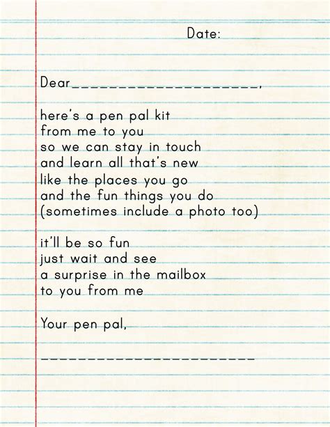Eighteen25 Pen Pal Kit Pen Pal Kit Pen Pal Letters Penpal