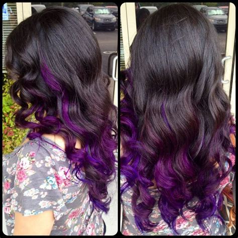 Purple Ombre Vivid Hair Color Ideas Pinterest