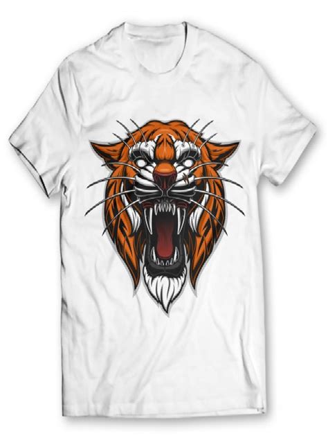 Buy Tiger Face T Shirts Online Sastapk Tshirts Online Shirt