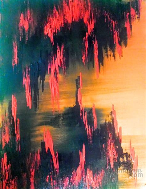 profundidad lienzo abstracto pintado 60x50cm pintura 50x60x2 cm por leonor solbes arjona