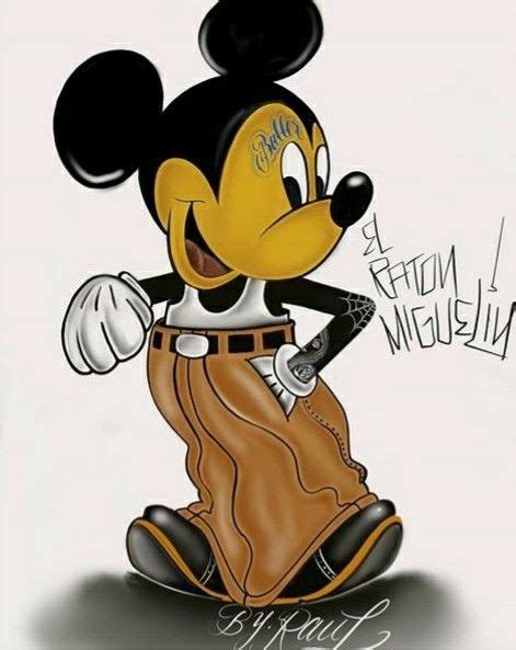 Gangster Mickey Art By Raul Mickey Disney Cartoons Mickey Mouse
