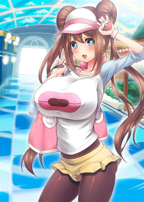 Wallpaper Gadis Anime Pokemon Rosa Pok Mon Rambut Panjang Twintails Si Rambut Coklat