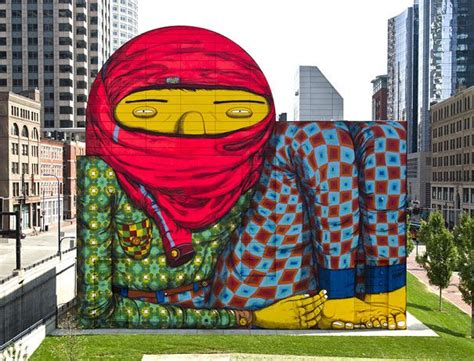 Amazing Large Scale Street Art Mural In Boston By Osgemeos Art Pop
