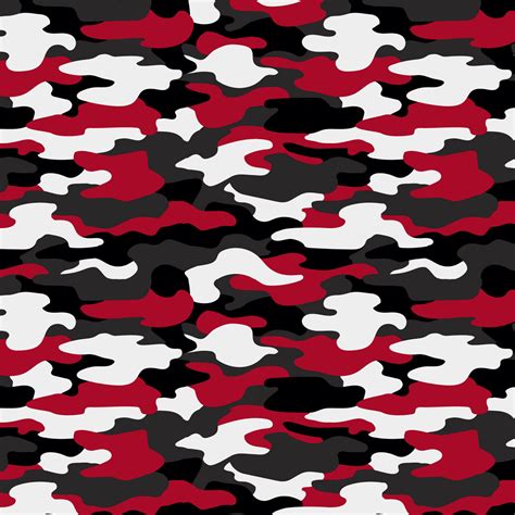 Camouflage Fabric Redblack