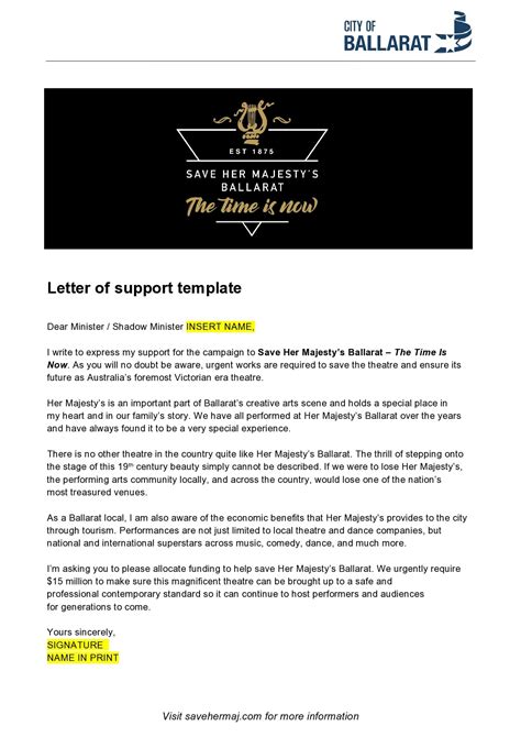 30 Editable Letter of Support Templates (+Examples) - TemplateArchive