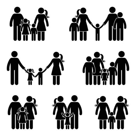 Big Family Relatives Reunion Gathering Activities Stick ... You can edit any of drawings via our online image editor before downloading.